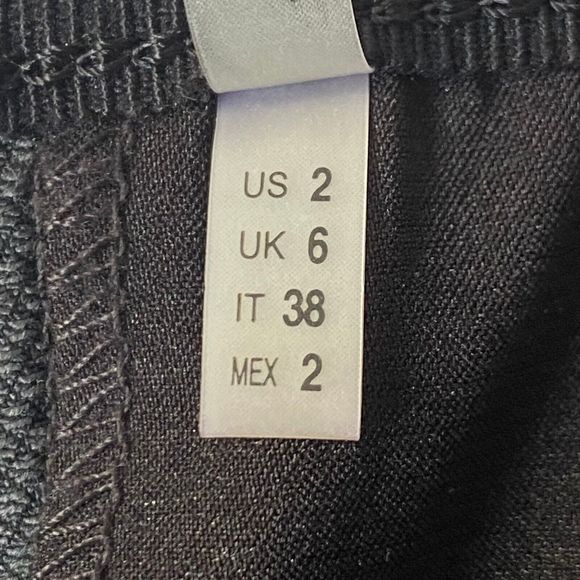 T Tahari Pants Womens Dark Gray Black Size 2 Zip Pockets Elastic Waist Slacks - Picture 10 of 15